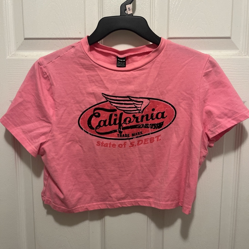 SHEIN Pink Casual Tee